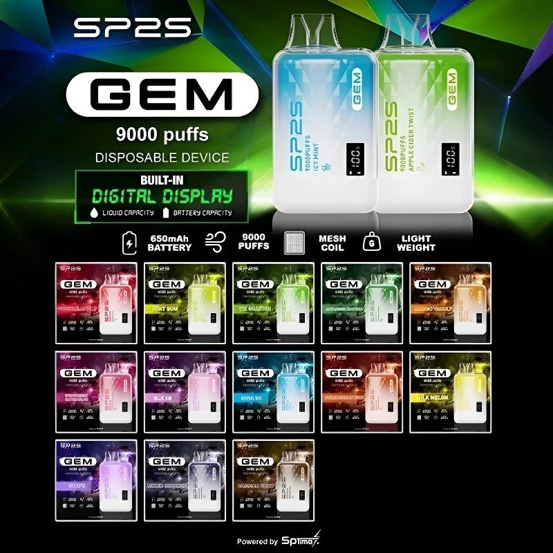 正版 SP2S 9000 PUFFS 拋棄式電子煙 思博睿一次性電子煙 台灣現貨